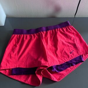 Nike Pink and Purple Shorts